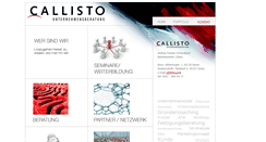 Desktop Screenshot of callisto-unternehmensberatung.de