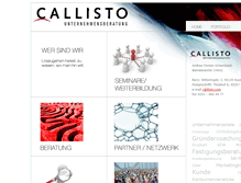 Tablet Screenshot of callisto-unternehmensberatung.de